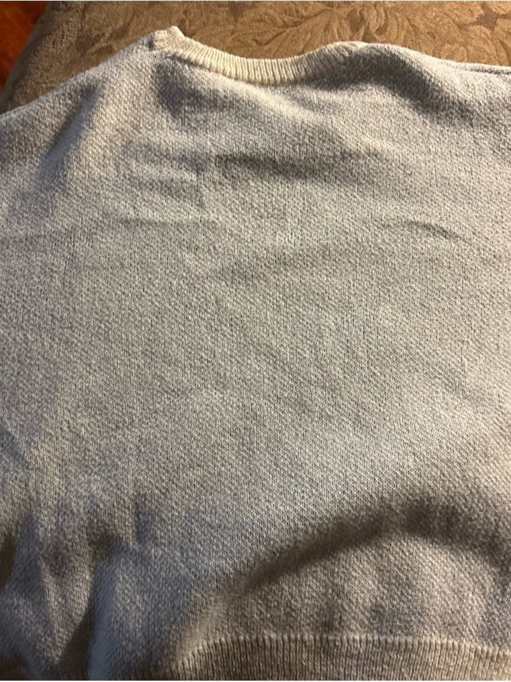 Men's Crewneck Sweater in Light Gray